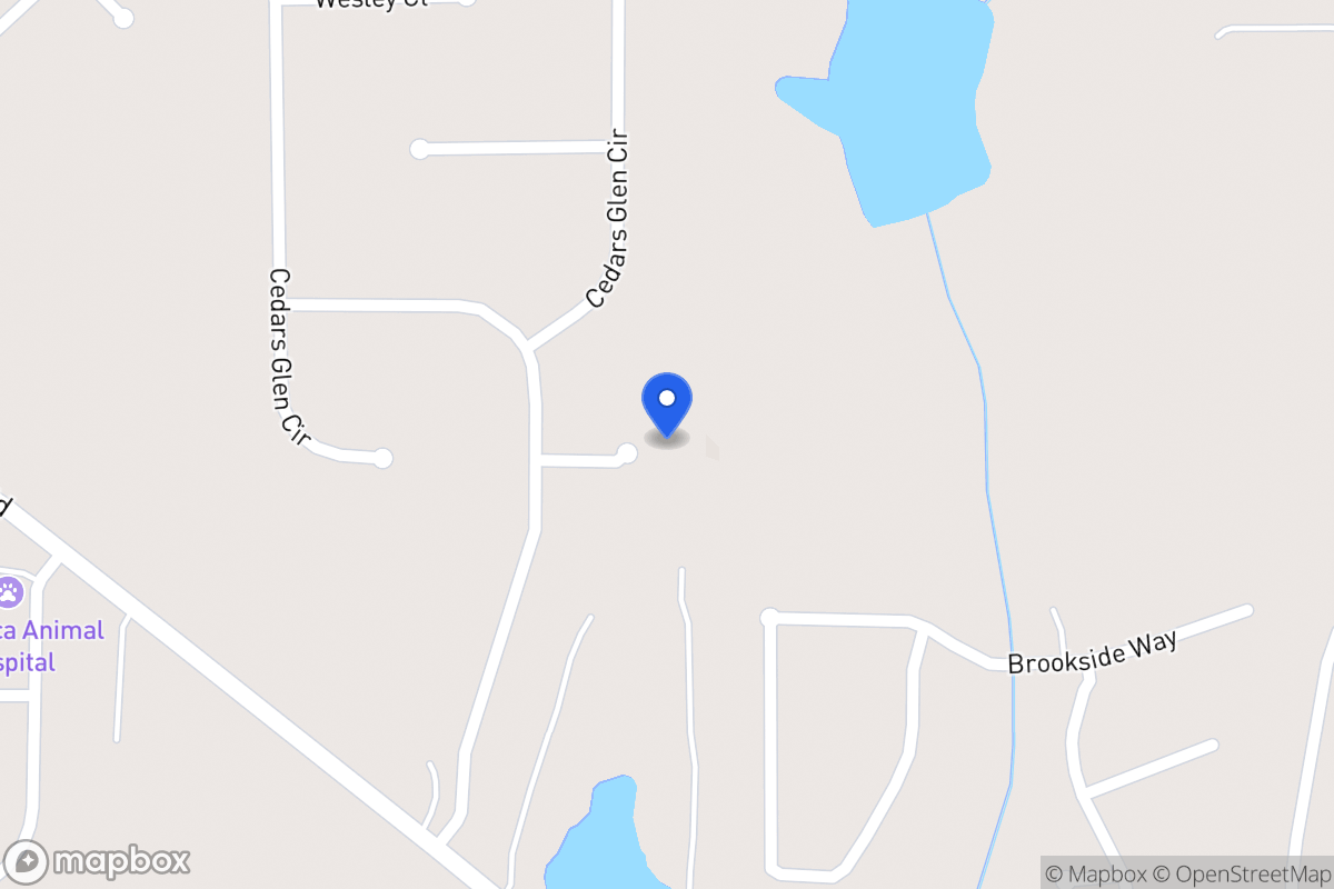 Map of 31 Cedars Glen Ct