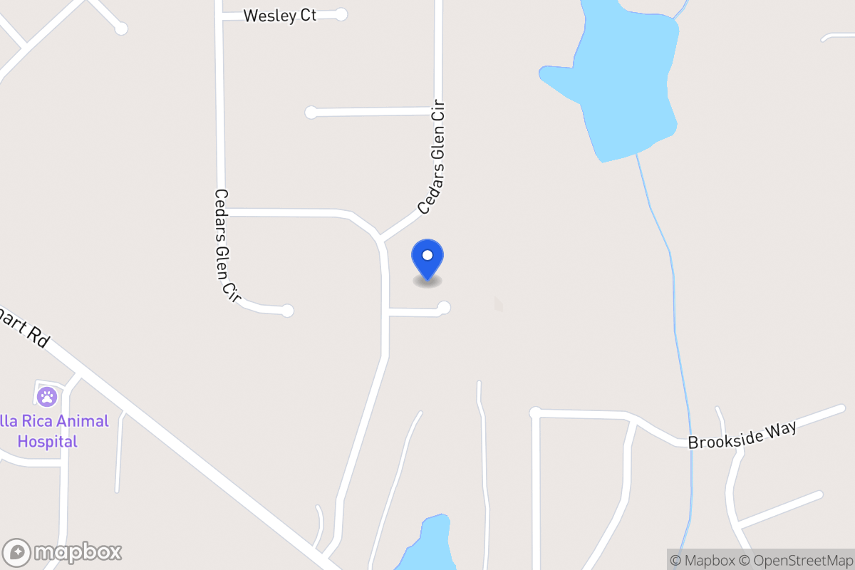 Map of 22 Cedars Glen Ct