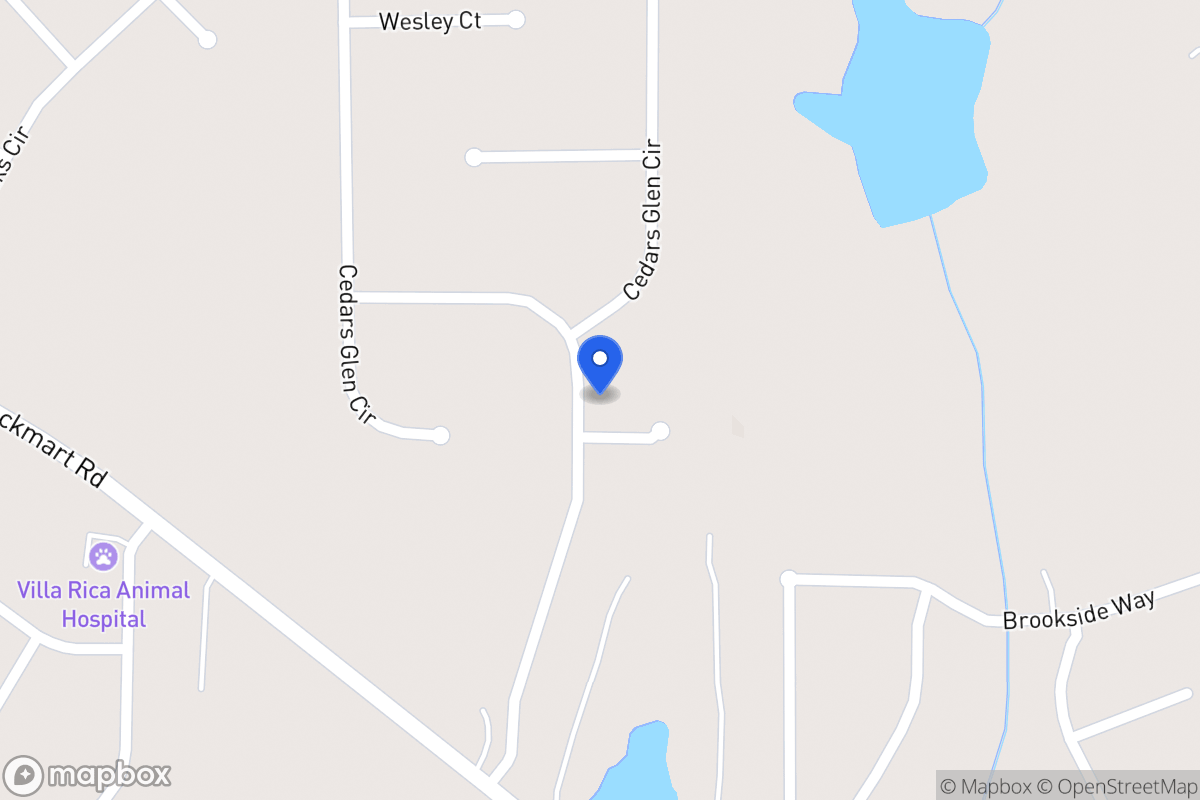 Map of 75 Cedars Glen Way