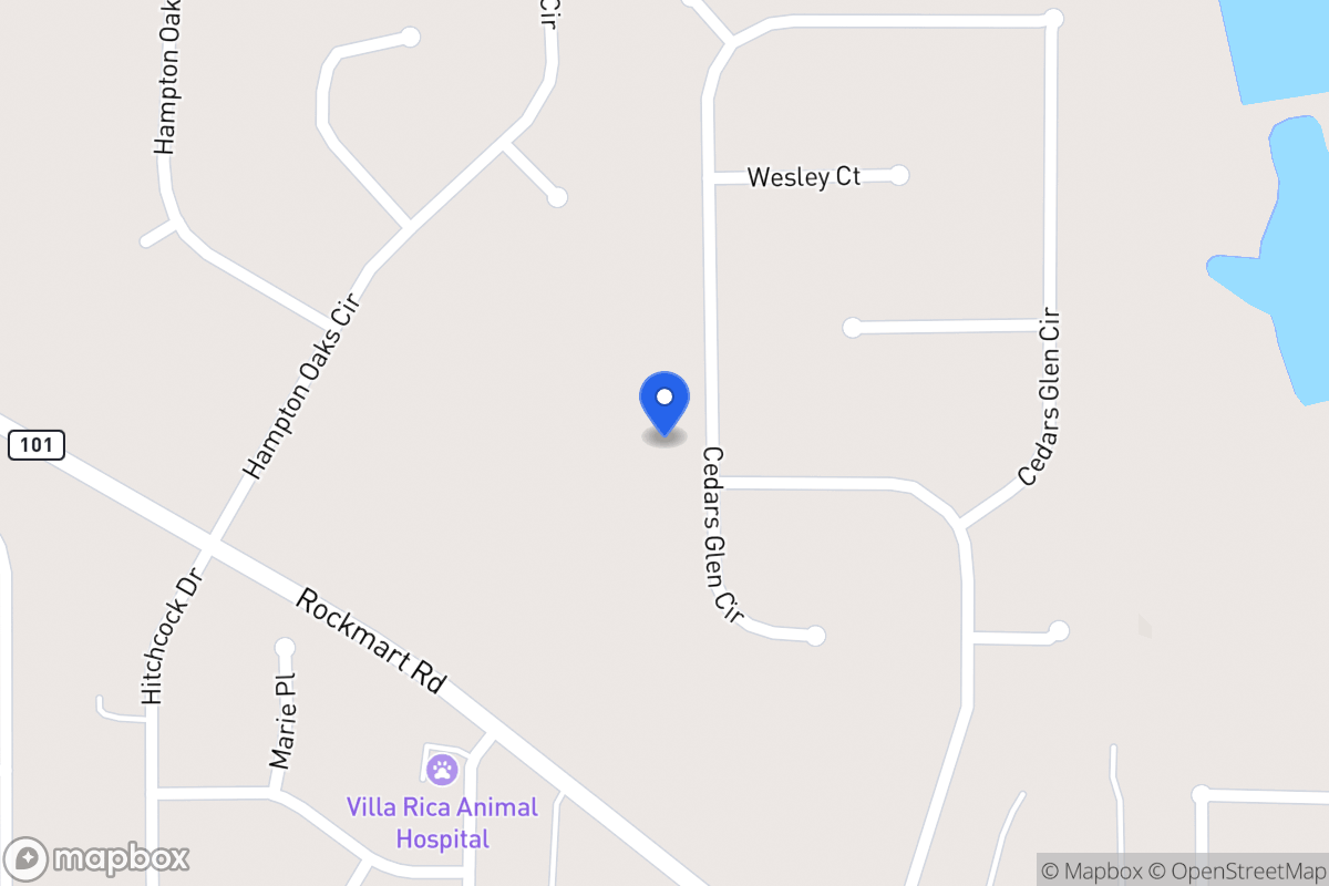Map of 245 Cedars Glen Cir