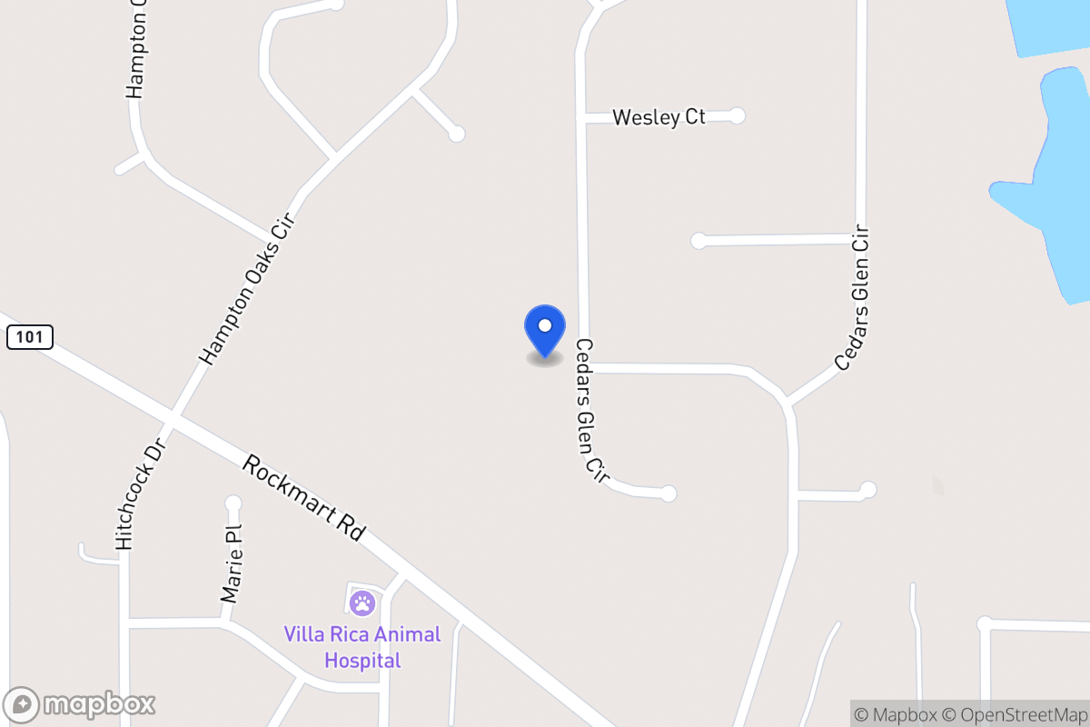 Map of 251 Cedars Glen Cir