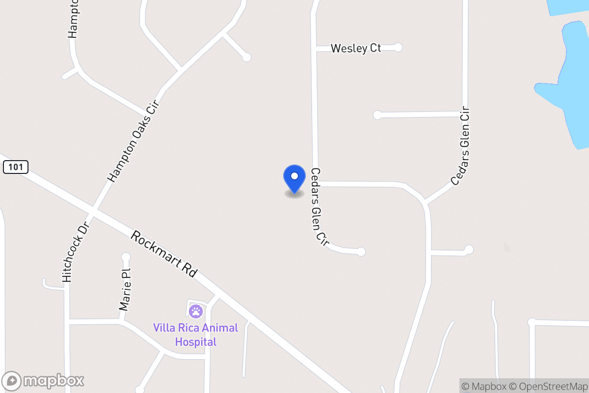 Map of 257 Cedars Glen Cir