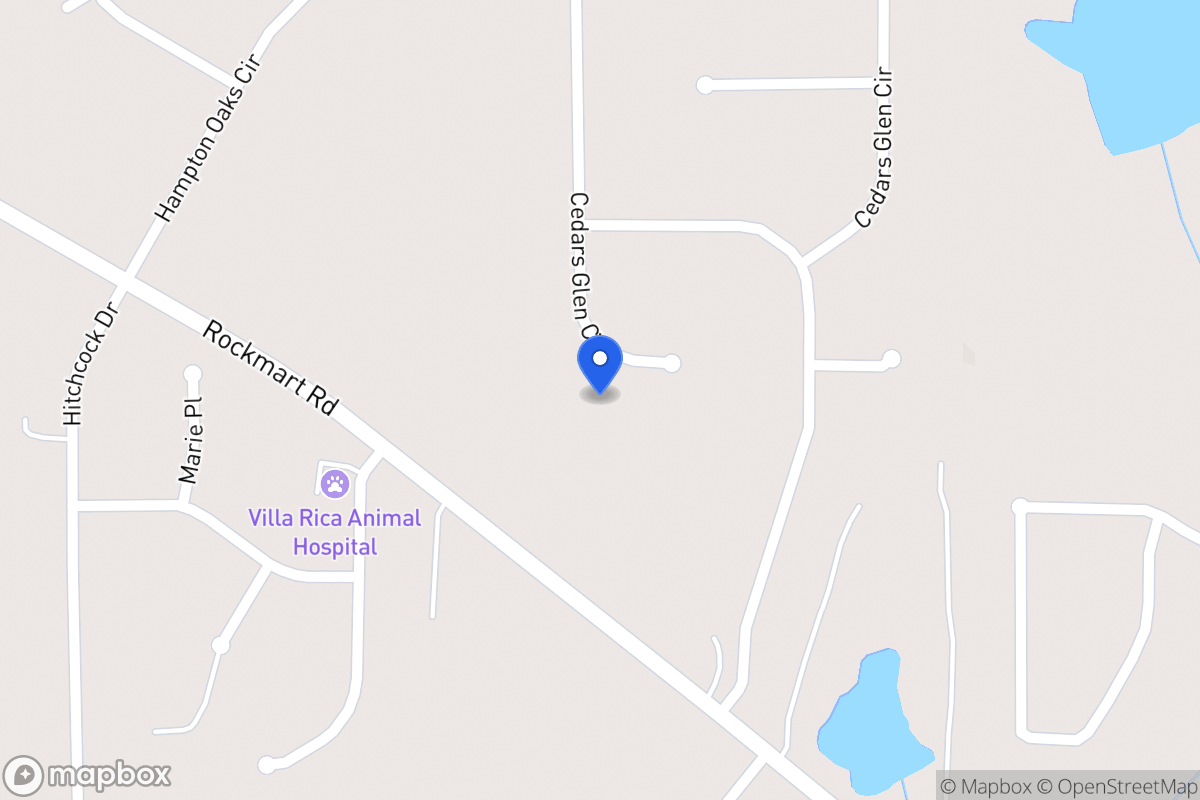 Map of 287 Cedars Glen Cir