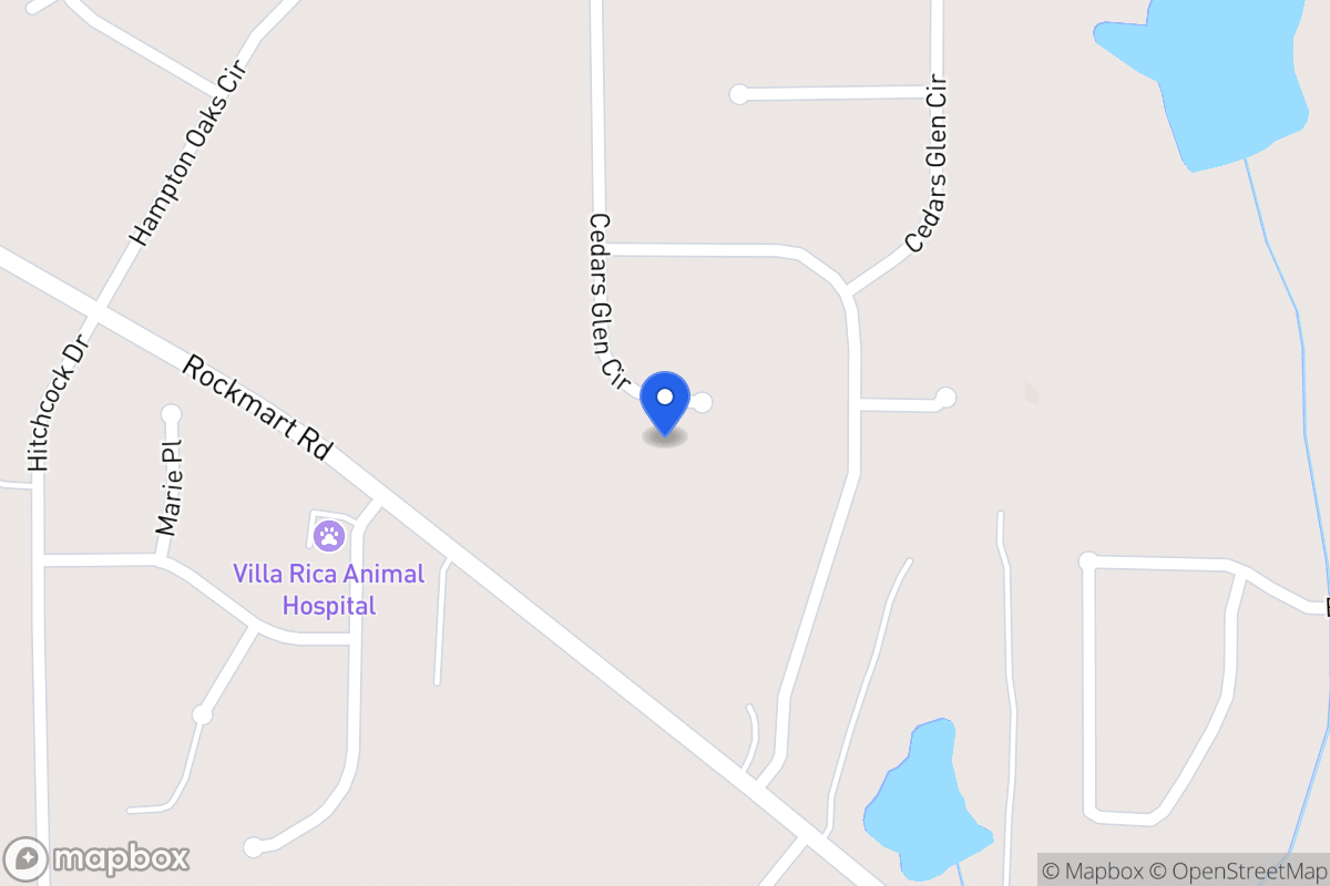 Map of 293 Cedars Glen Cir