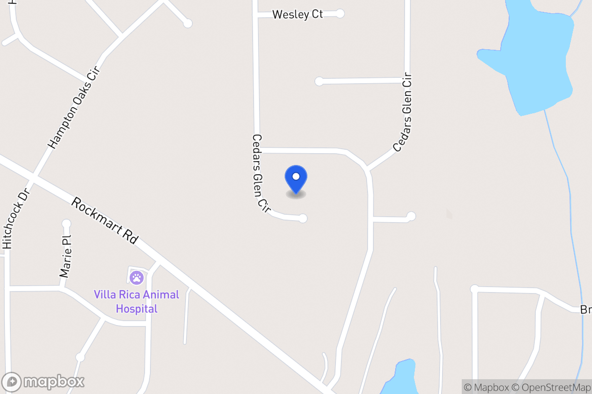 Map of 292 Cedars Glen Cir
