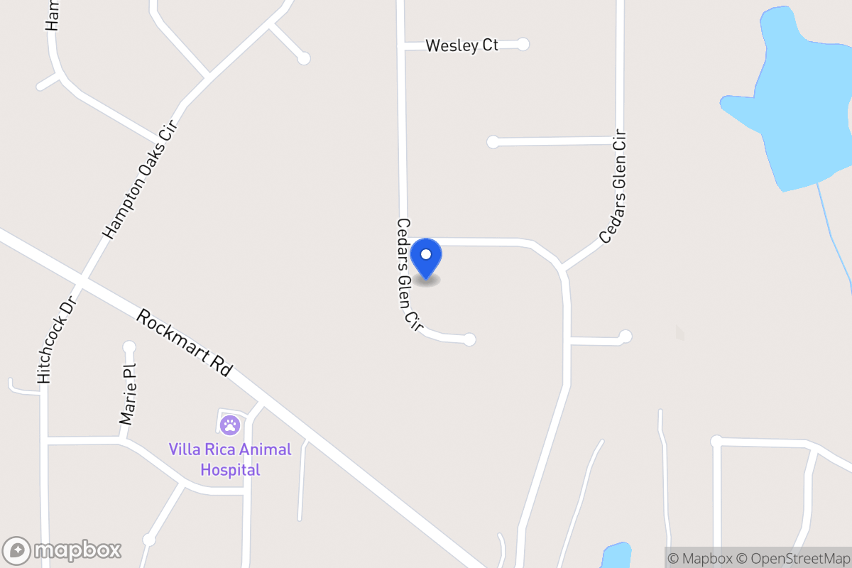 Map of 262 Cedars Glen Cir