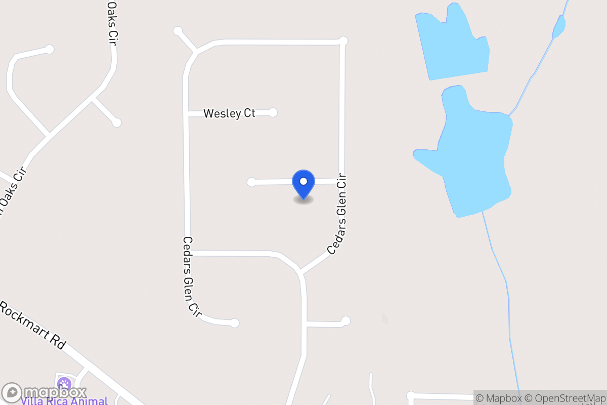 Map of 22 Cedars Glen Pl