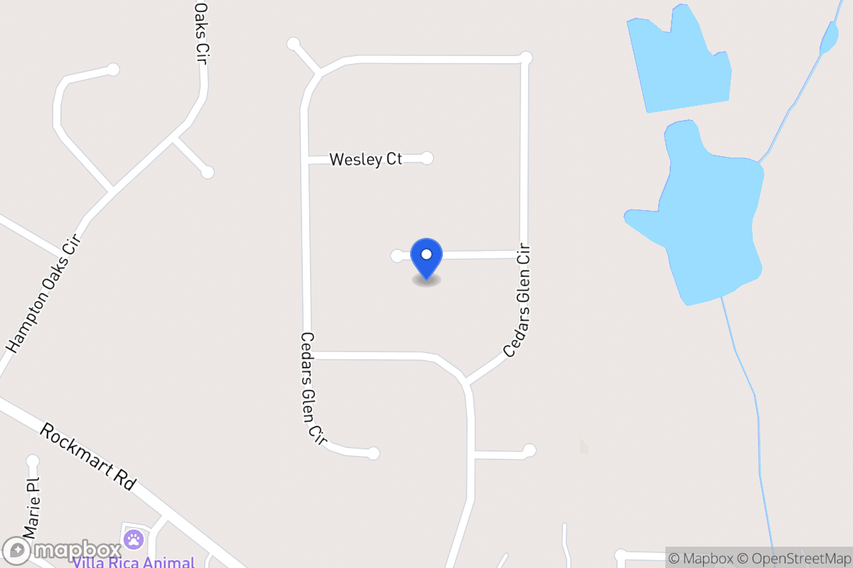 Map of 28 Cedars Glen Pl