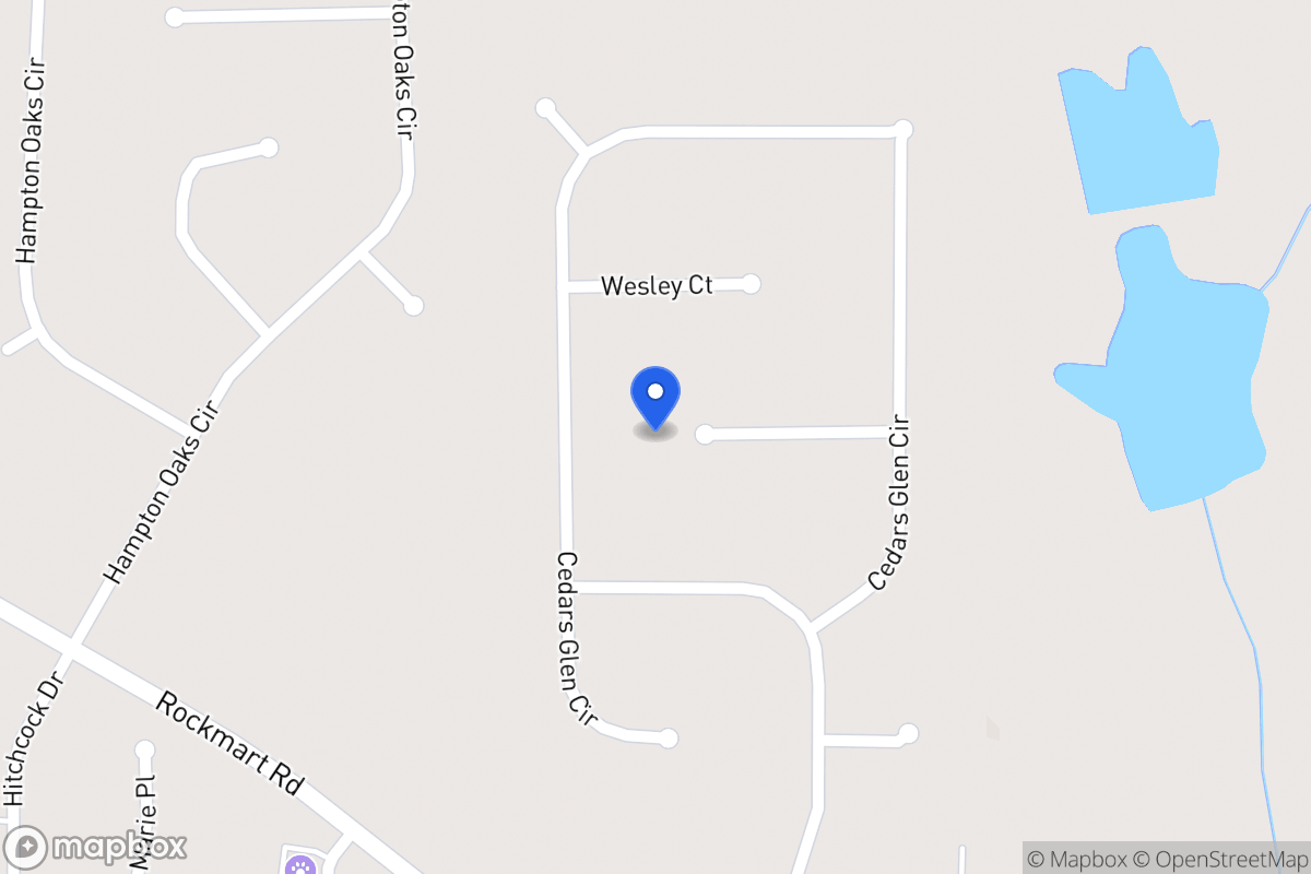 Map of 41 Cedars Glen Pl