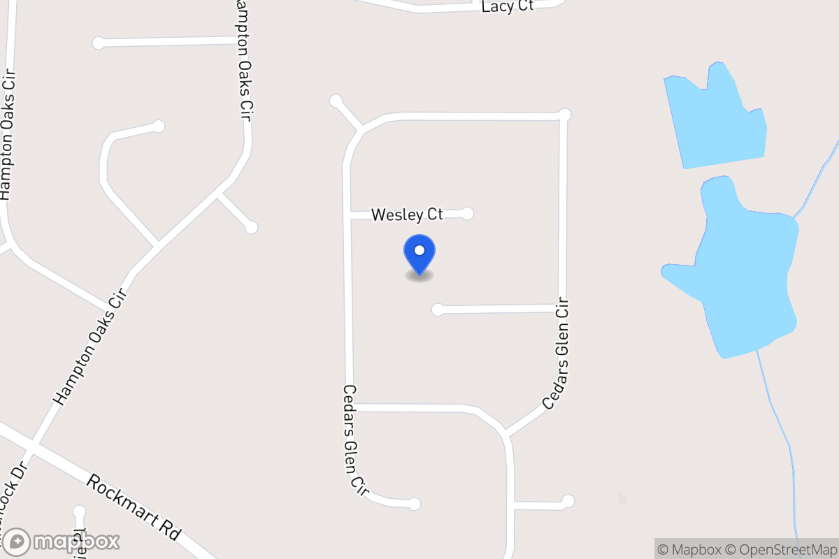 Map of 35 Cedars Glen Pl