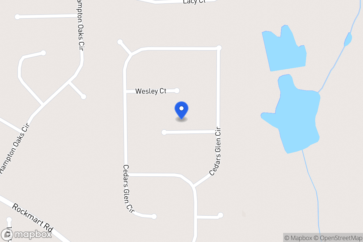 Map of 25 Cedars Glen Pl