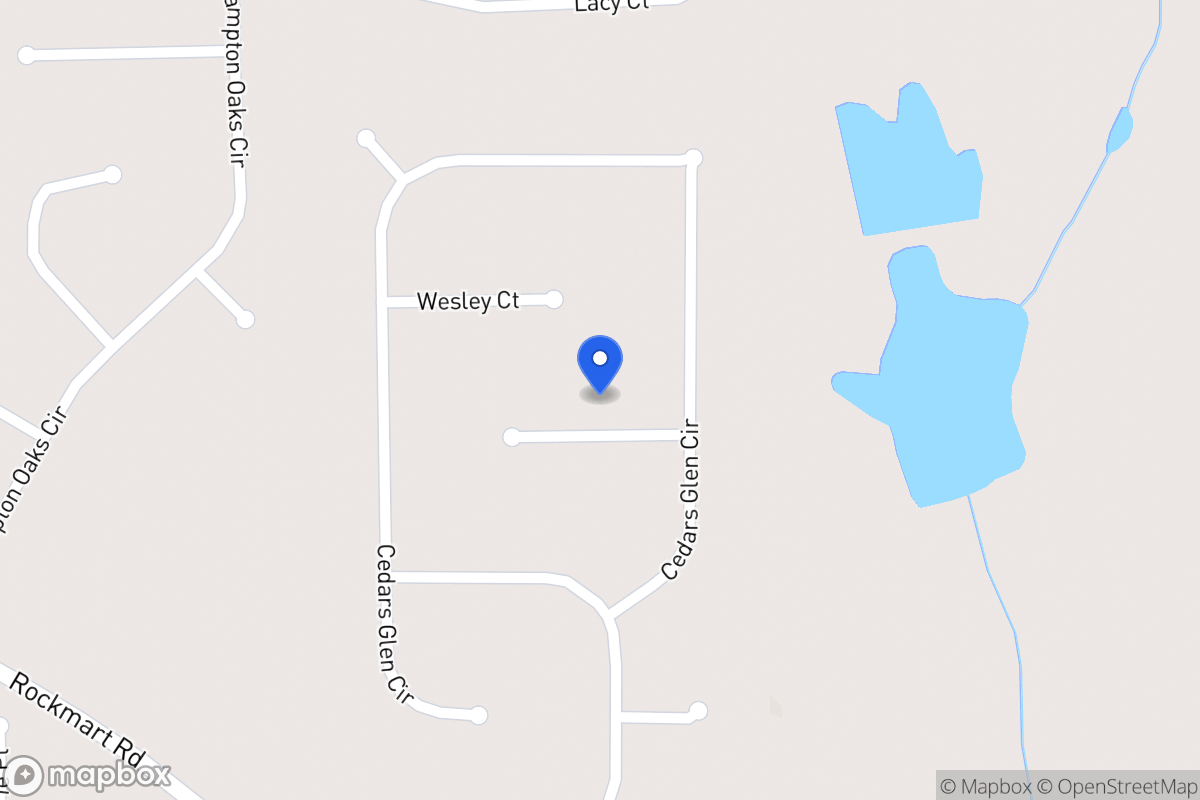 Map of 23 Cedars Glen Pl
