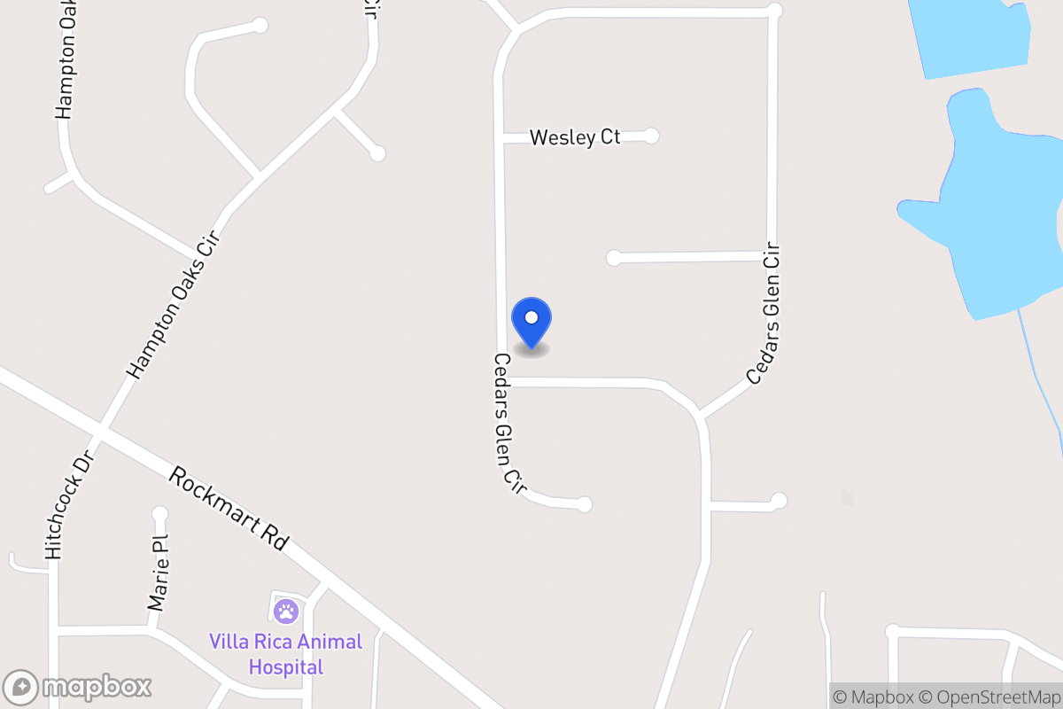Map of 117 Cedars Glen Way