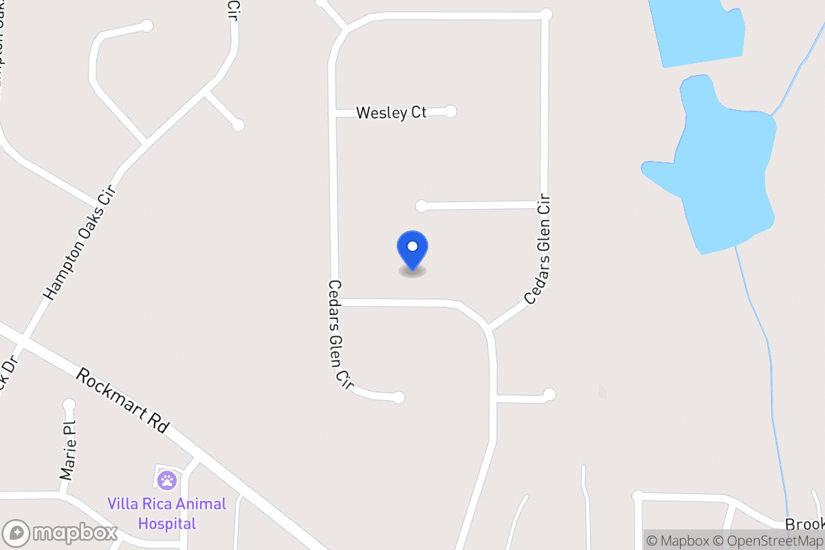 Map of 105 Cedars Glen Way