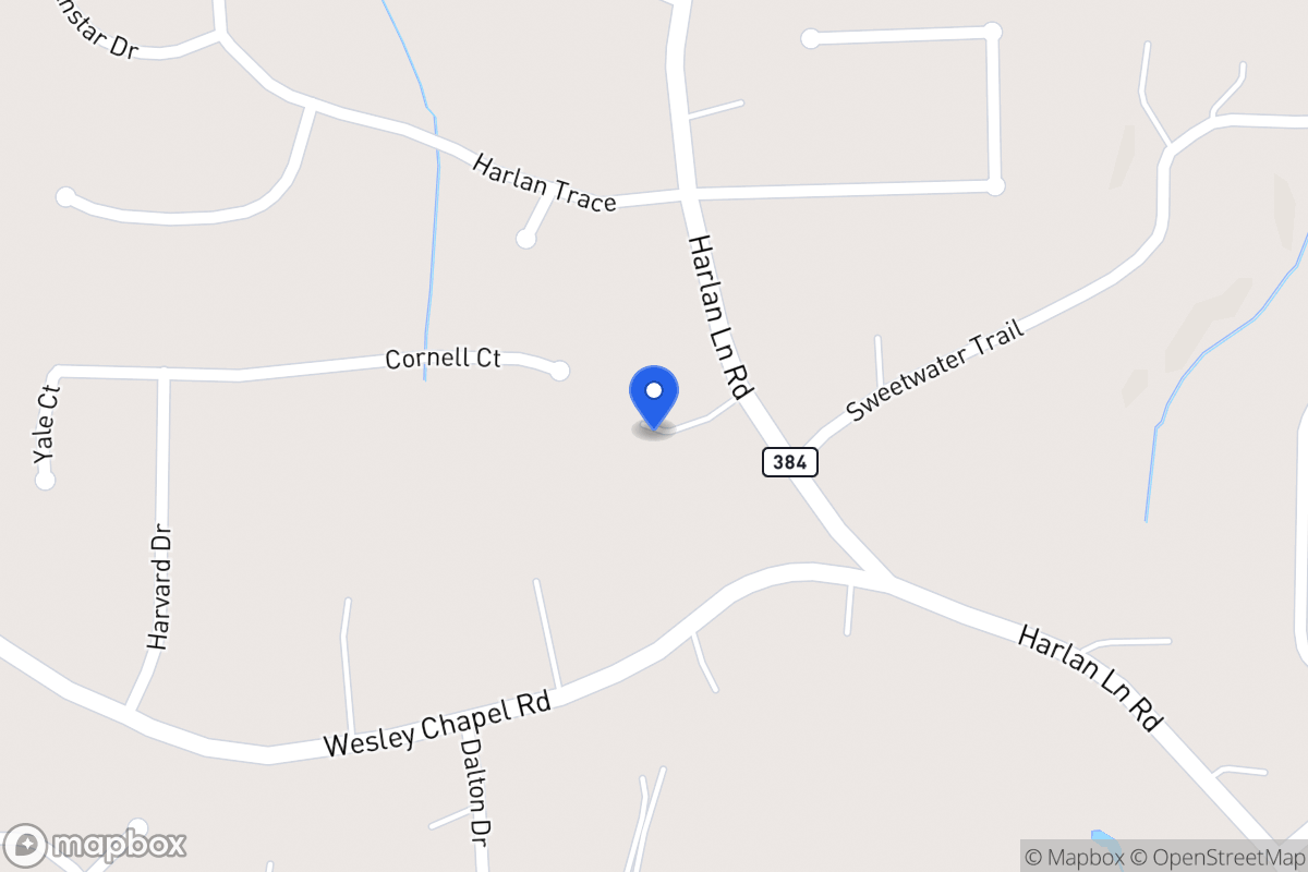 Map of 854 Harlan Lane Rd