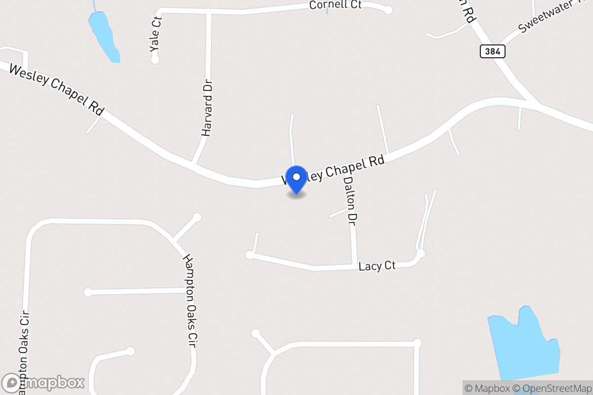 Map of 643 Wesley Chapel Rd