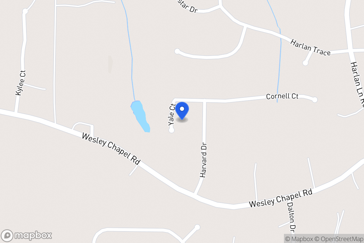 Map of 318 Yale Ct