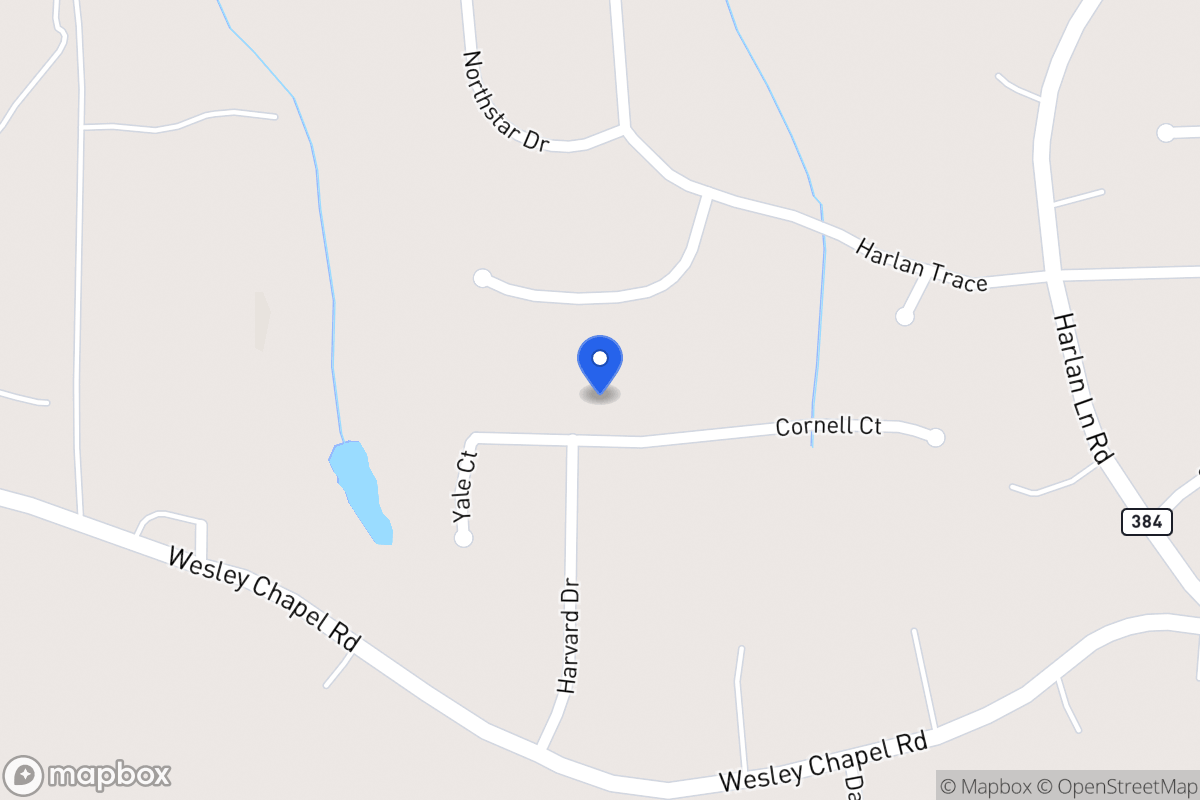Map of 202 Cornell Ct