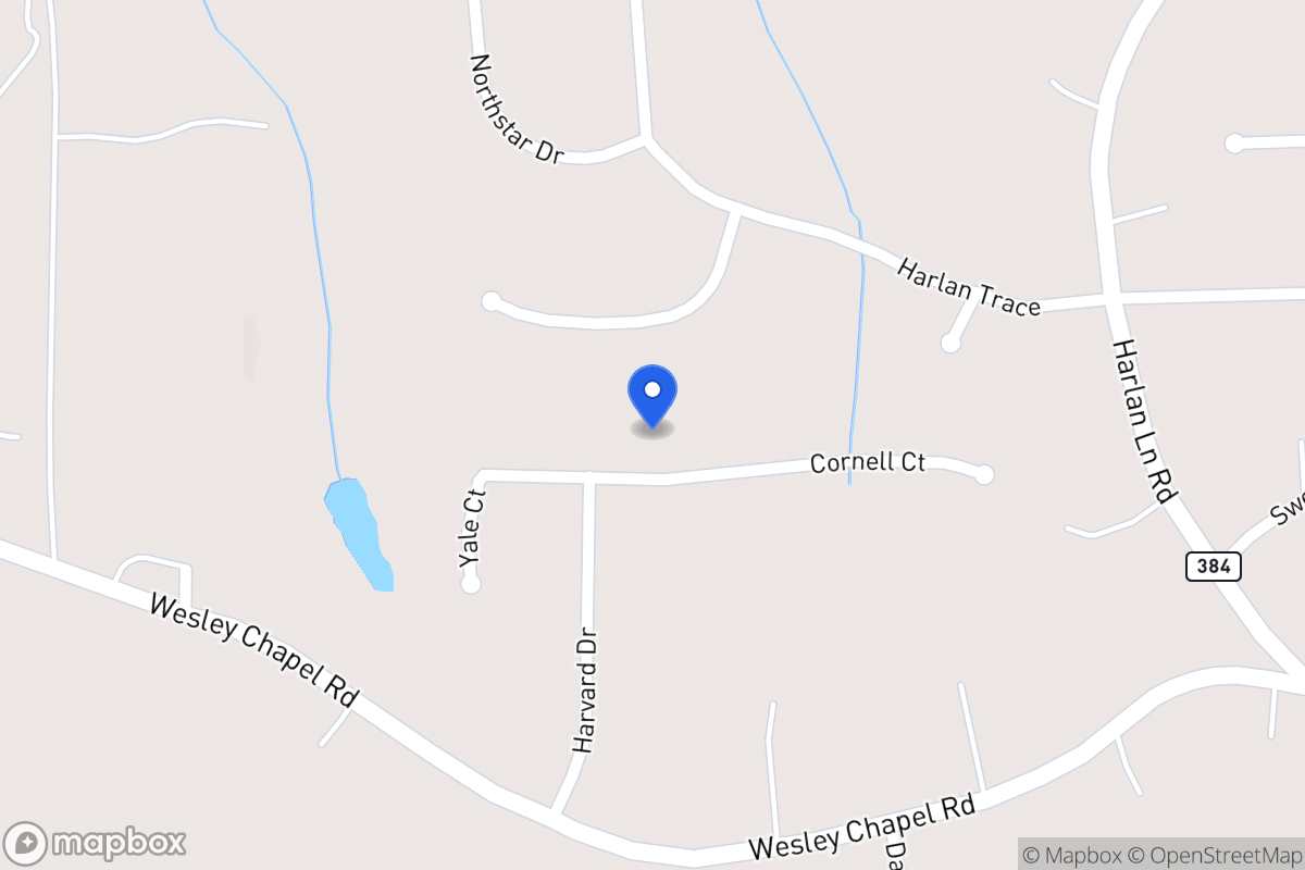 Map of 206 Cornell Ct