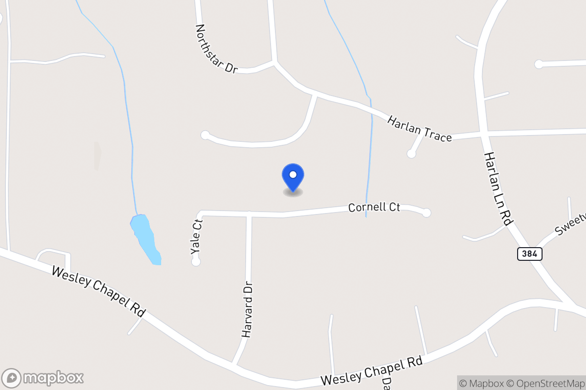 Map of 210 Cornell Ct