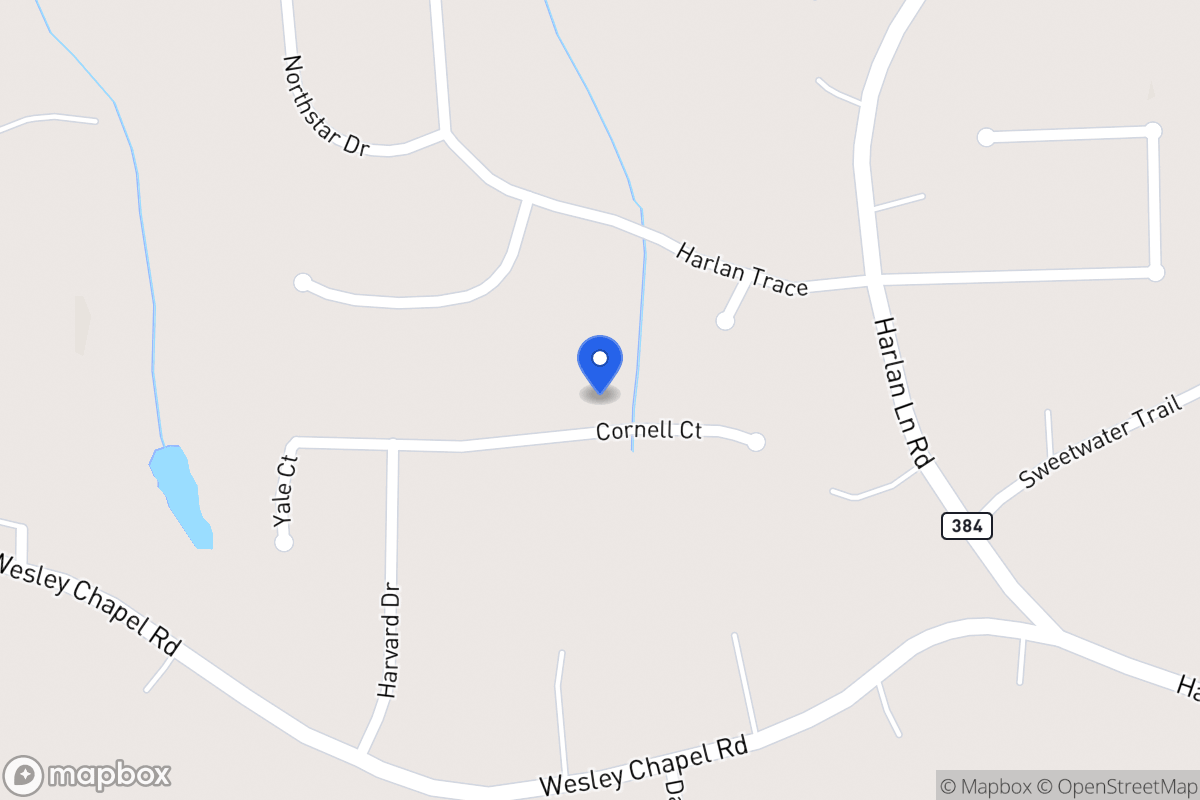 Map of 222 Cornell Ct