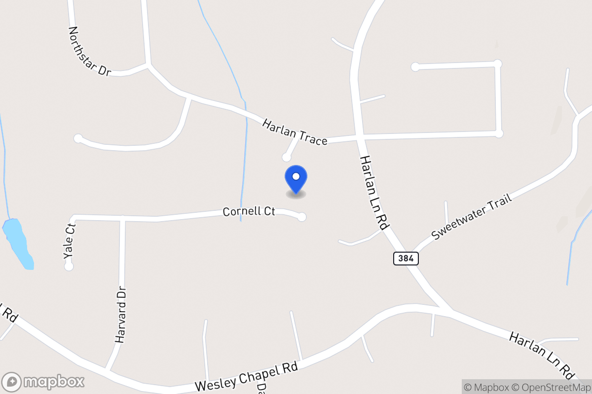 Map of 232 Cornell Ct