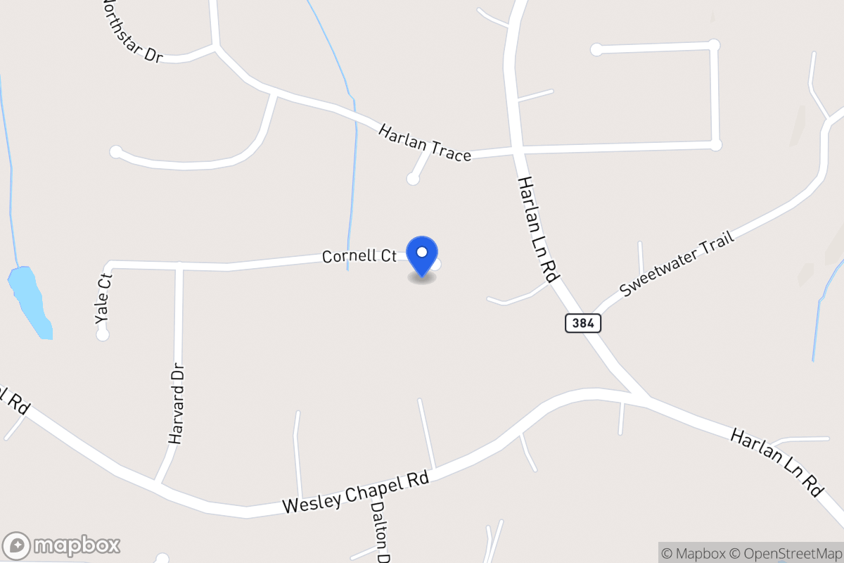 Map of 233 Cornell Ct