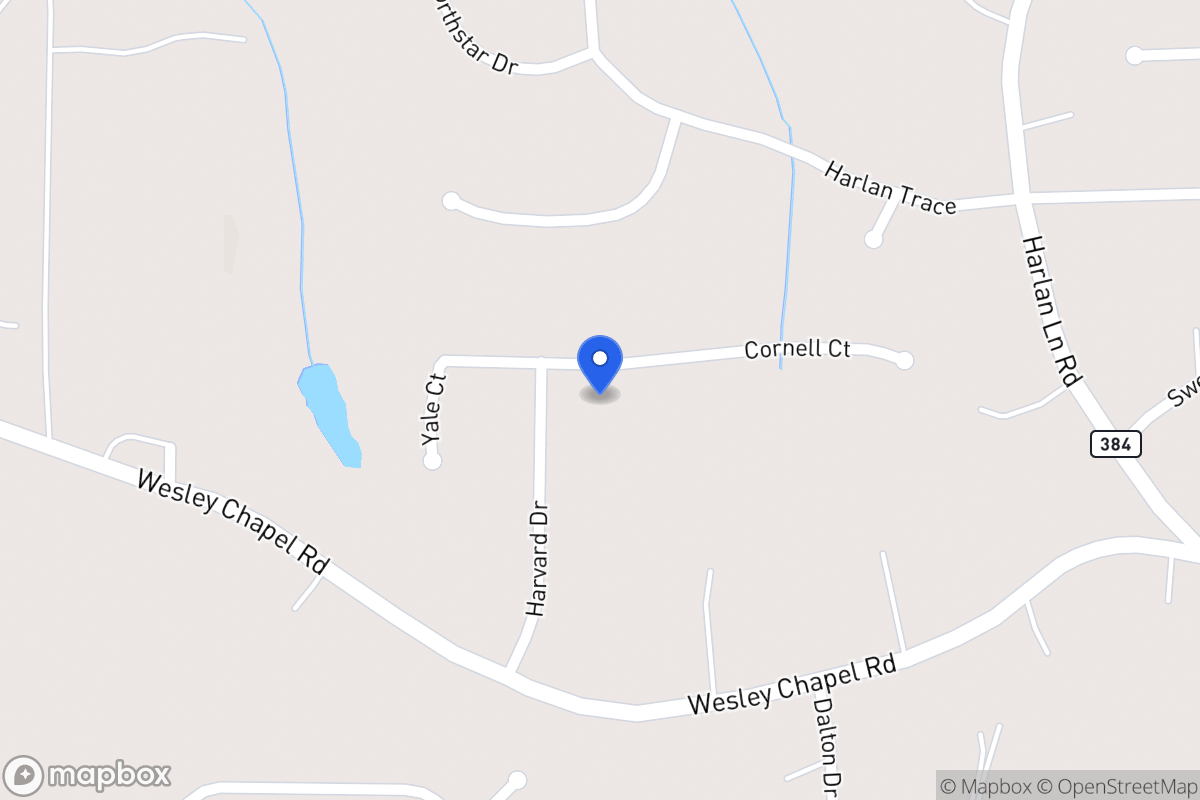 Map of 205 Cornell Ct