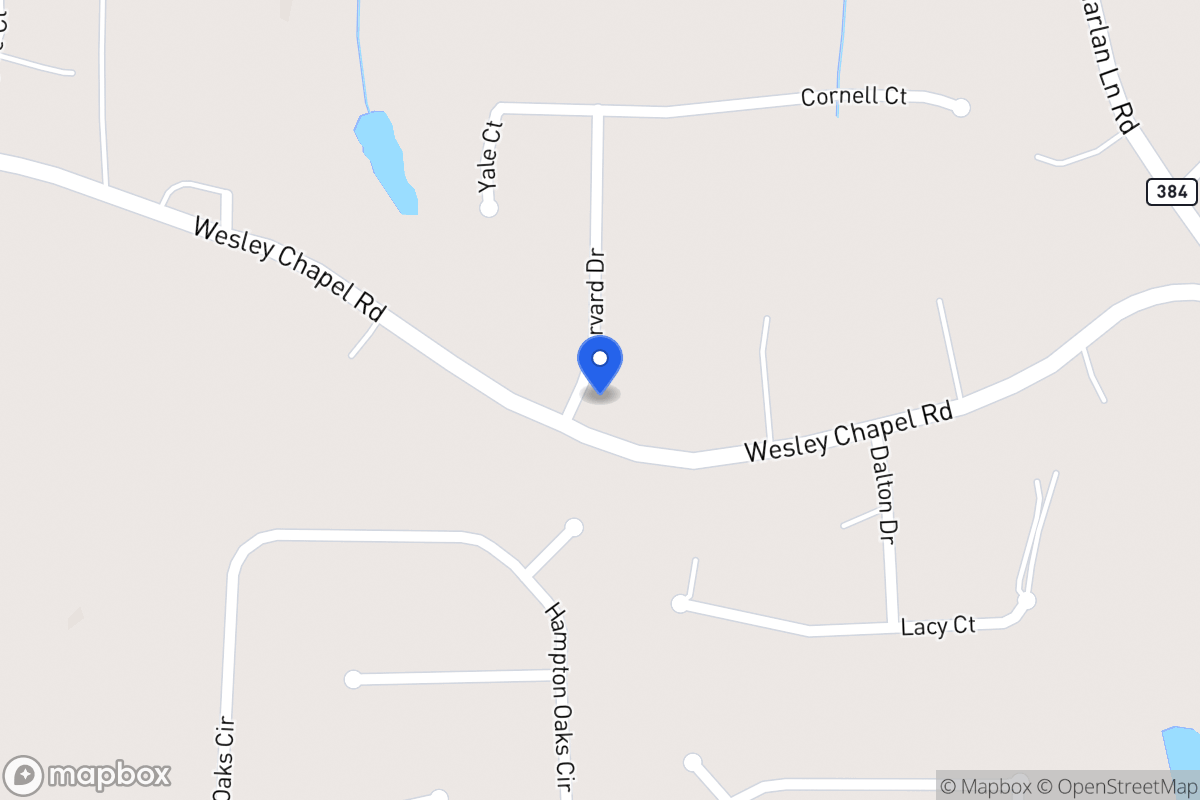 Map of 602 Wesley Chapel Rd