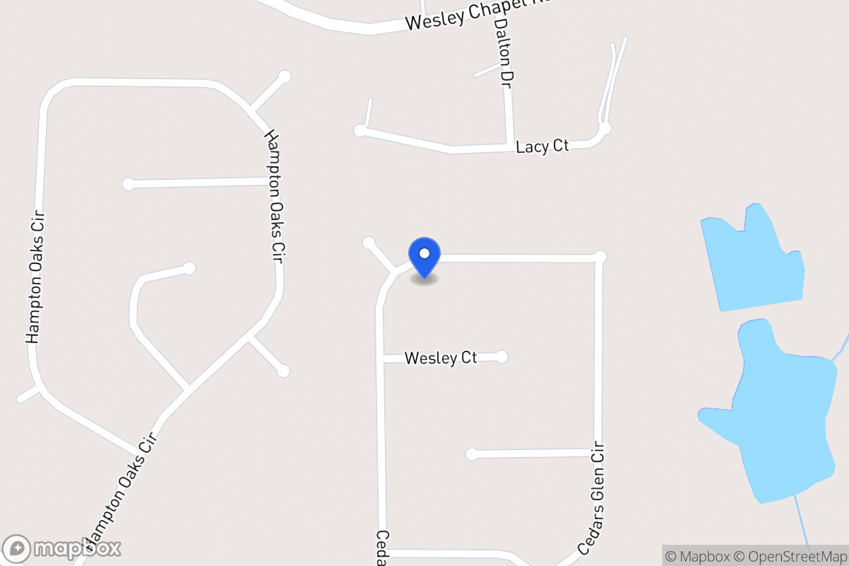 Map of 166 Cedars Glen Cir