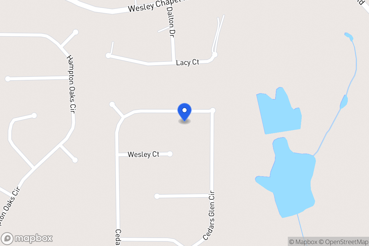 Map of 136 Cedars Glen Cir