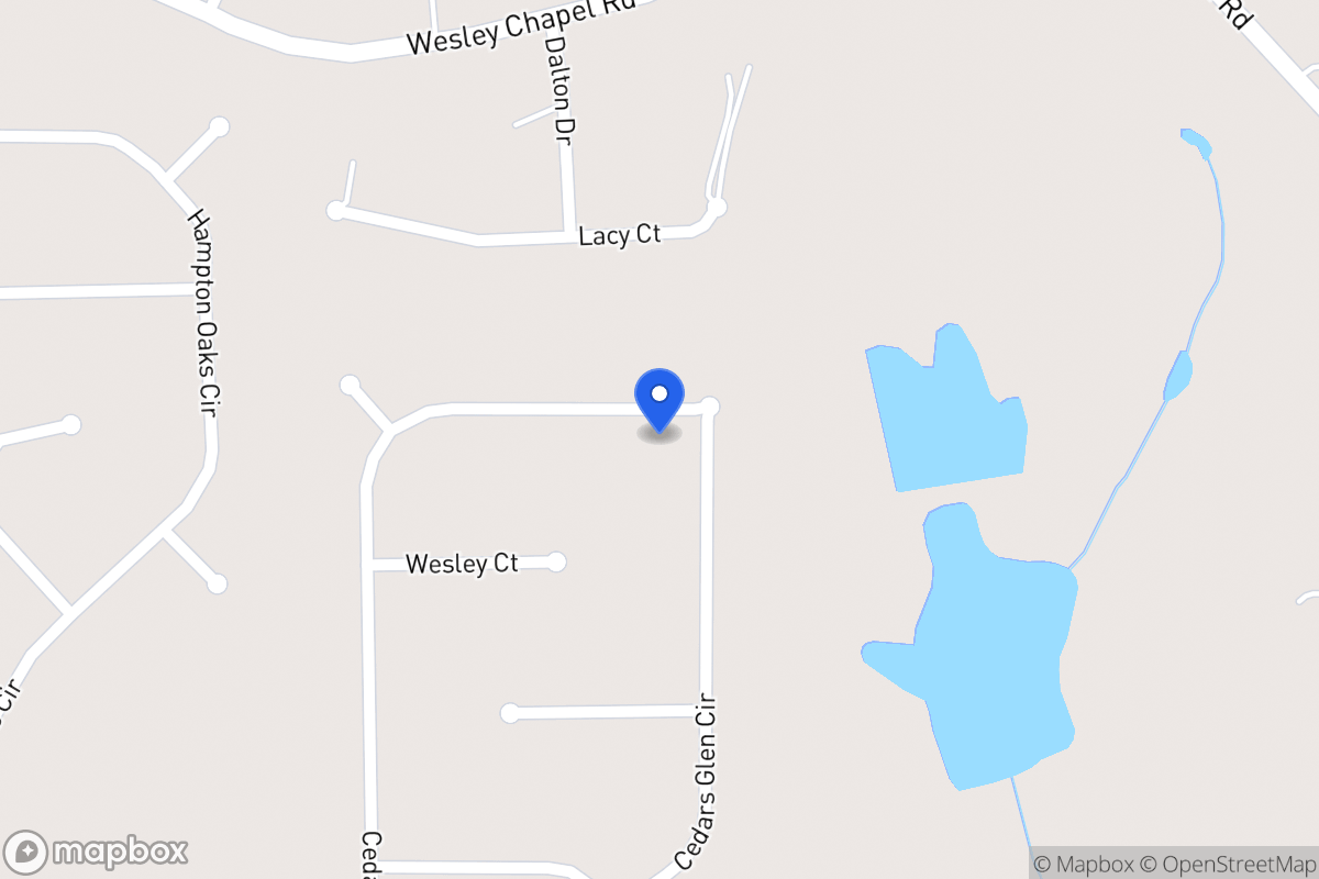 Map of 100 Cedars Glen Cir