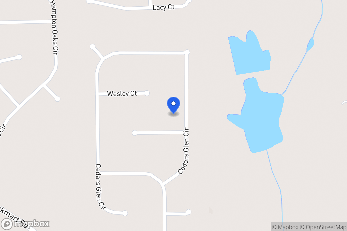Map of 64 Cedars Glen Cir