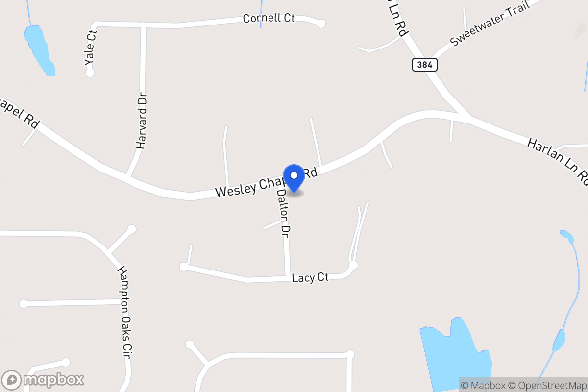 Map of 687 Wesley Chapel Rd