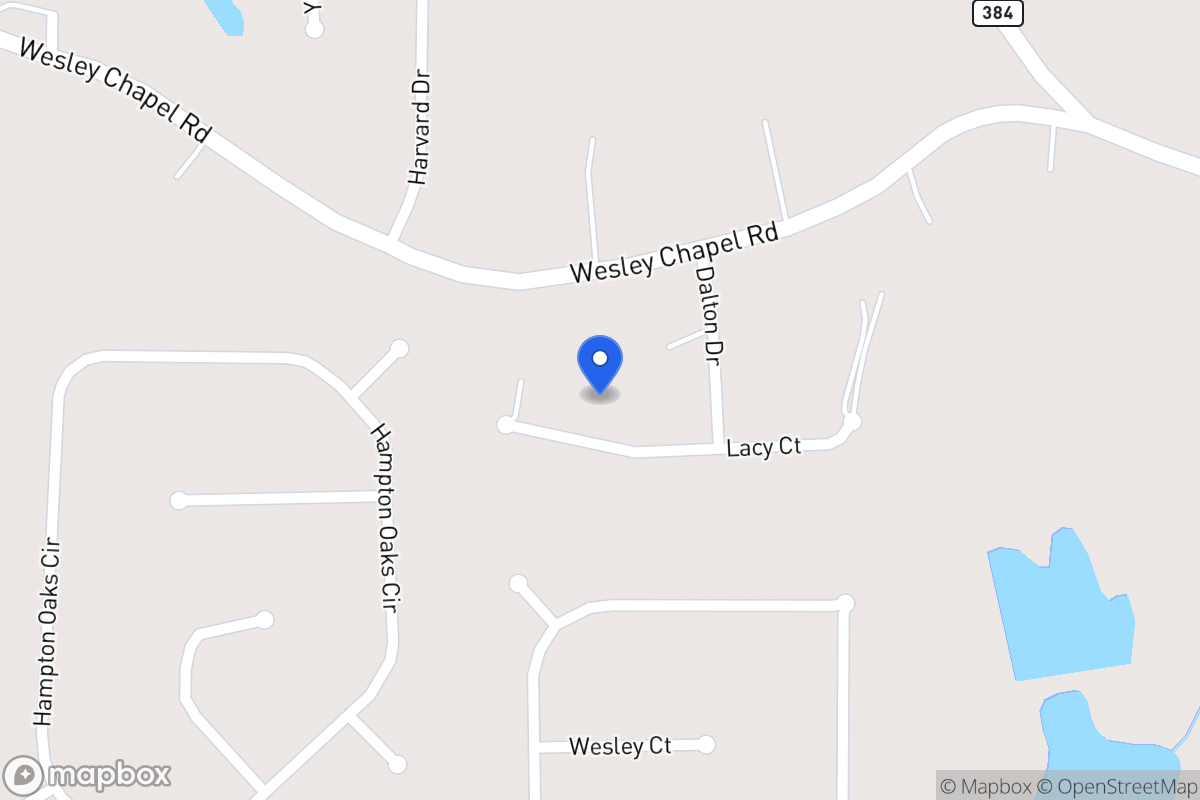 Map of 313 Lacy Ct