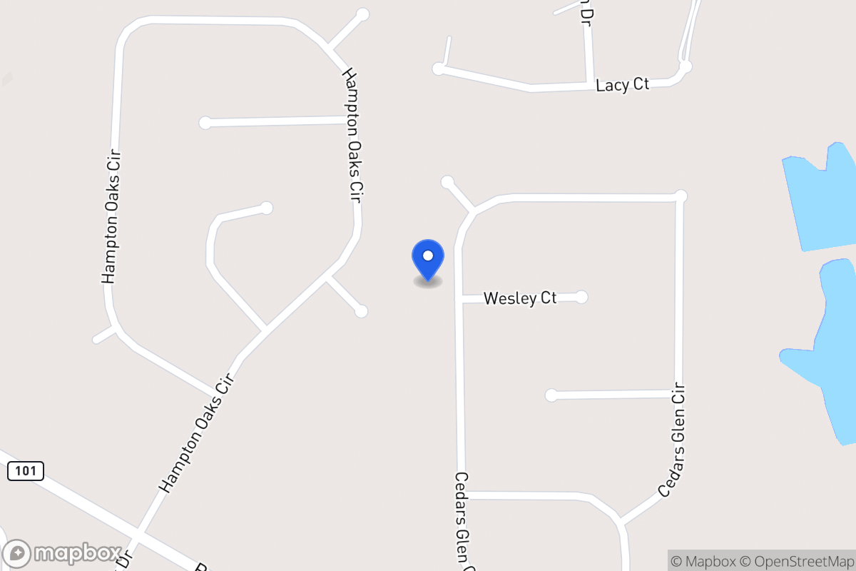 Map of 203 Cedars Glen Cir