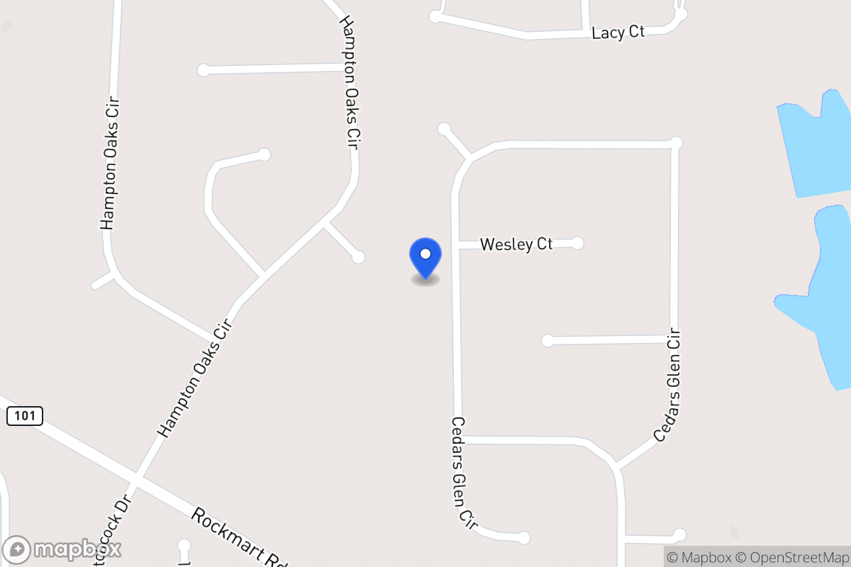 Map of 215 Cedars Glen Cir