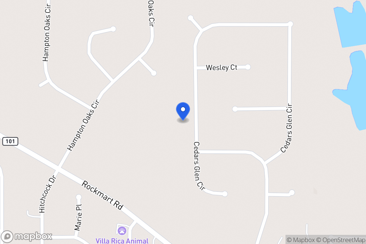 Map of 239 Cedars Glen Cir