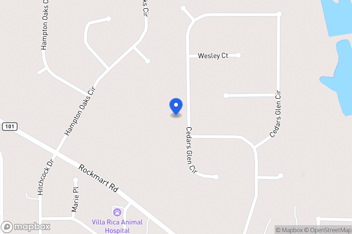 Map of 243 Cedars Glen Cir