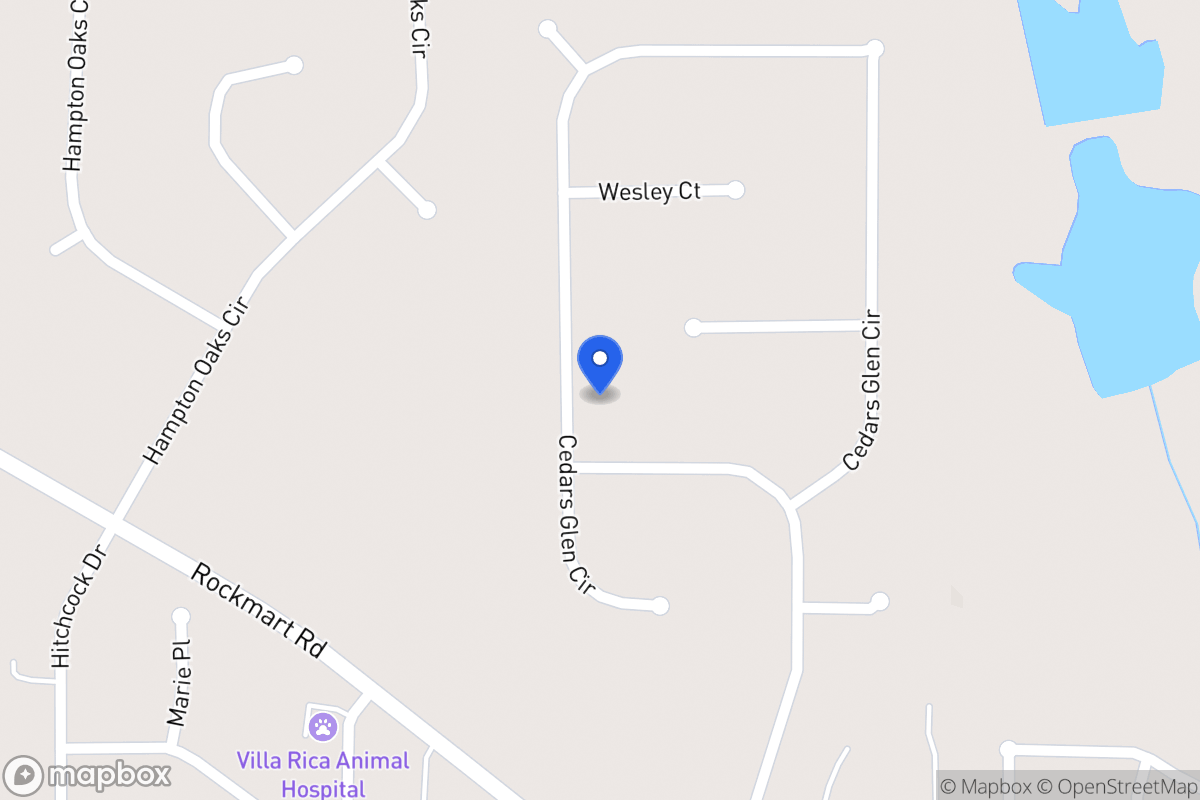 Map of 244 Cedars Glen Cir