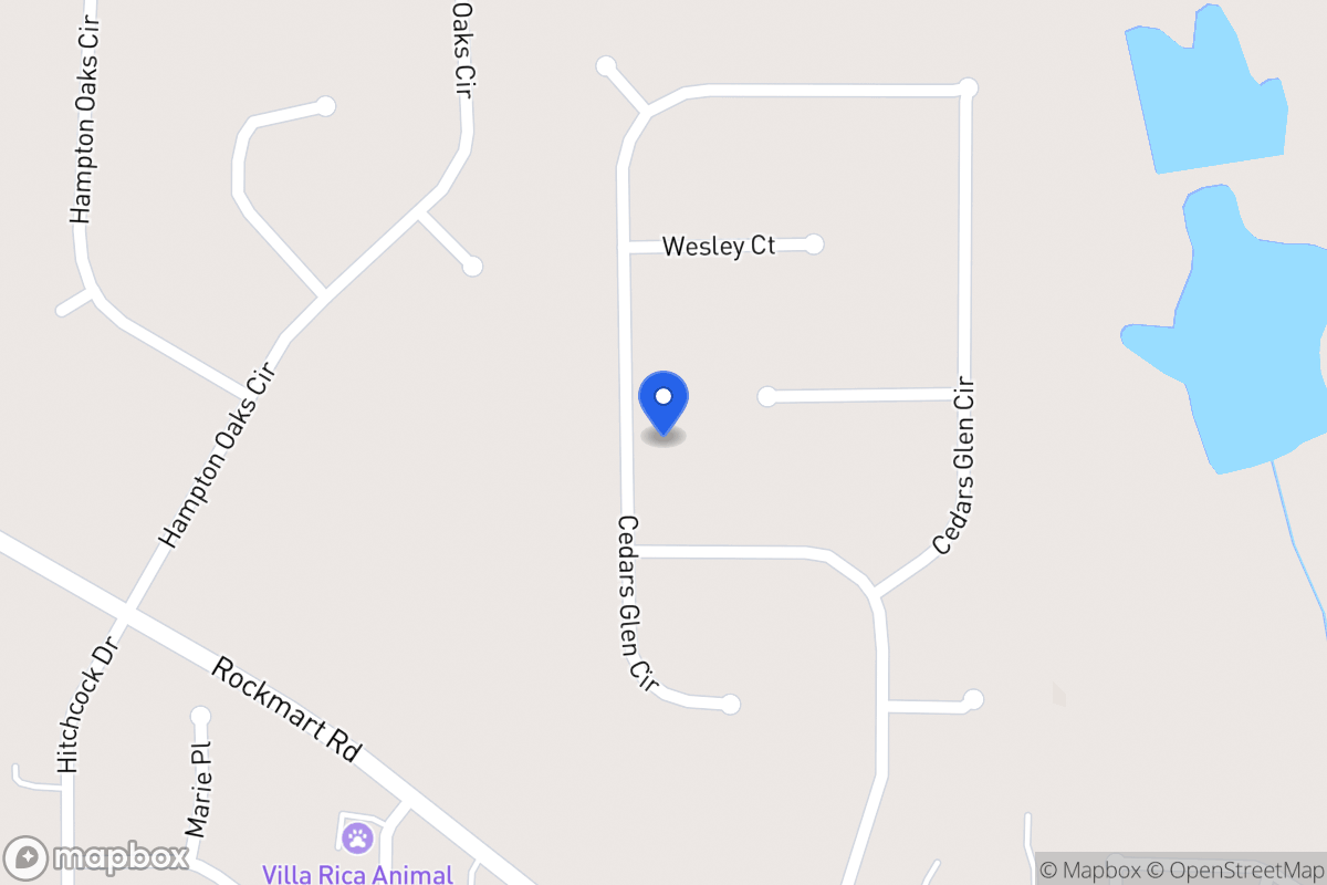 Map of 238 Cedars Glen Cir