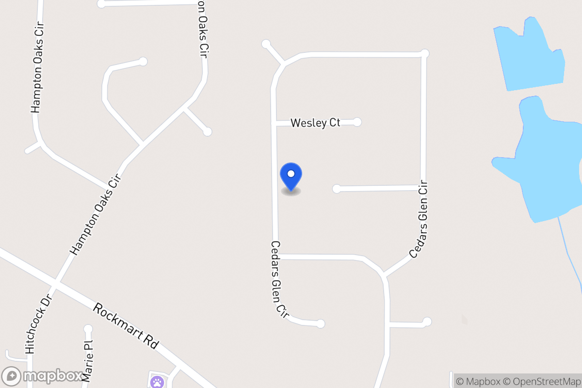 Map of 232 Cedars Glen Cir