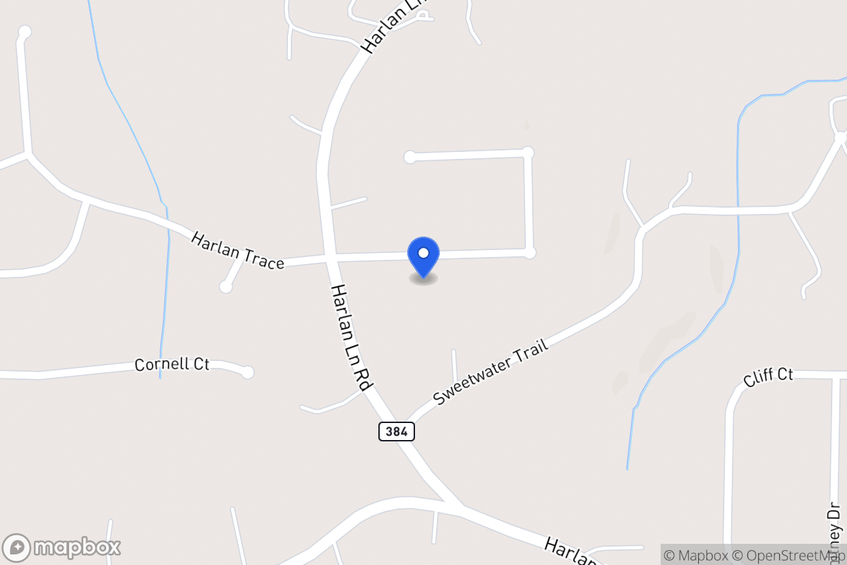 Map of 207 Harlan Heights Rd
