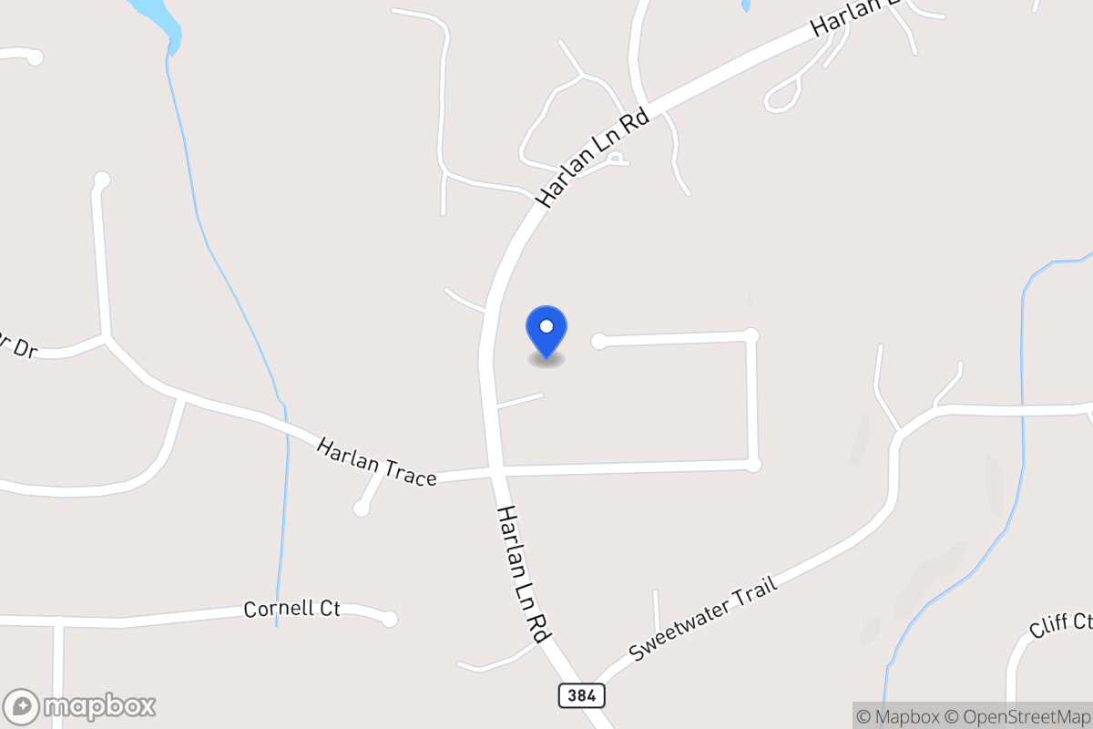 Map of 242 Harlan Heights Rd