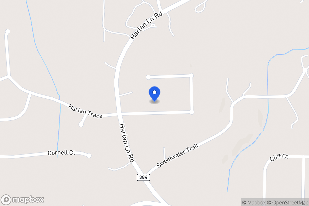 Map of 208 Harlan Heights Rd