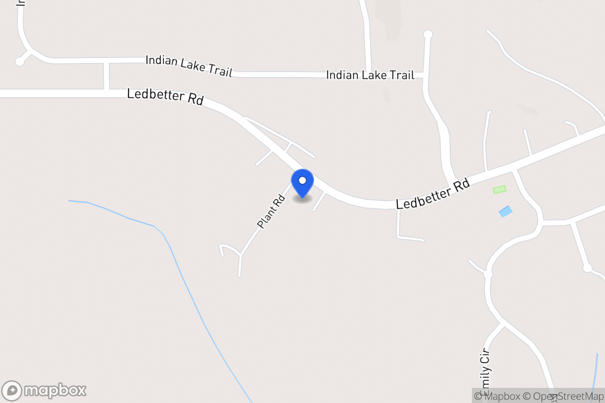 Map of 351 Ledbetter Rd