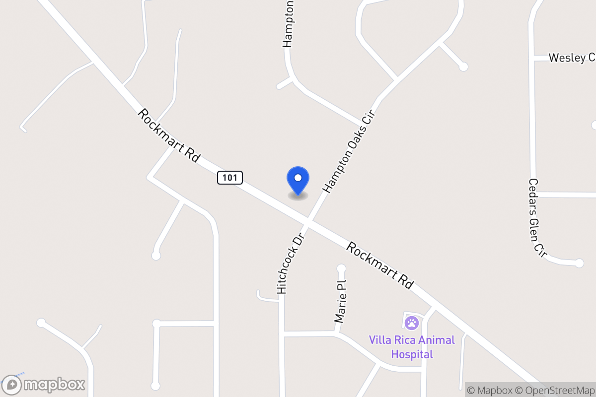 Map of 100 Hampton Oaks Cir