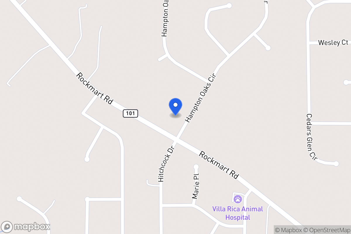Map of 106 Hampton Oaks Cir