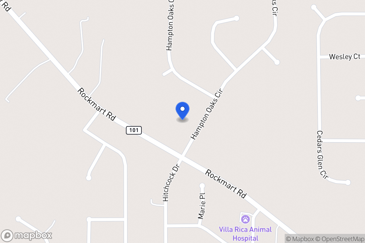 Map of 112 Hampton Oaks Cir