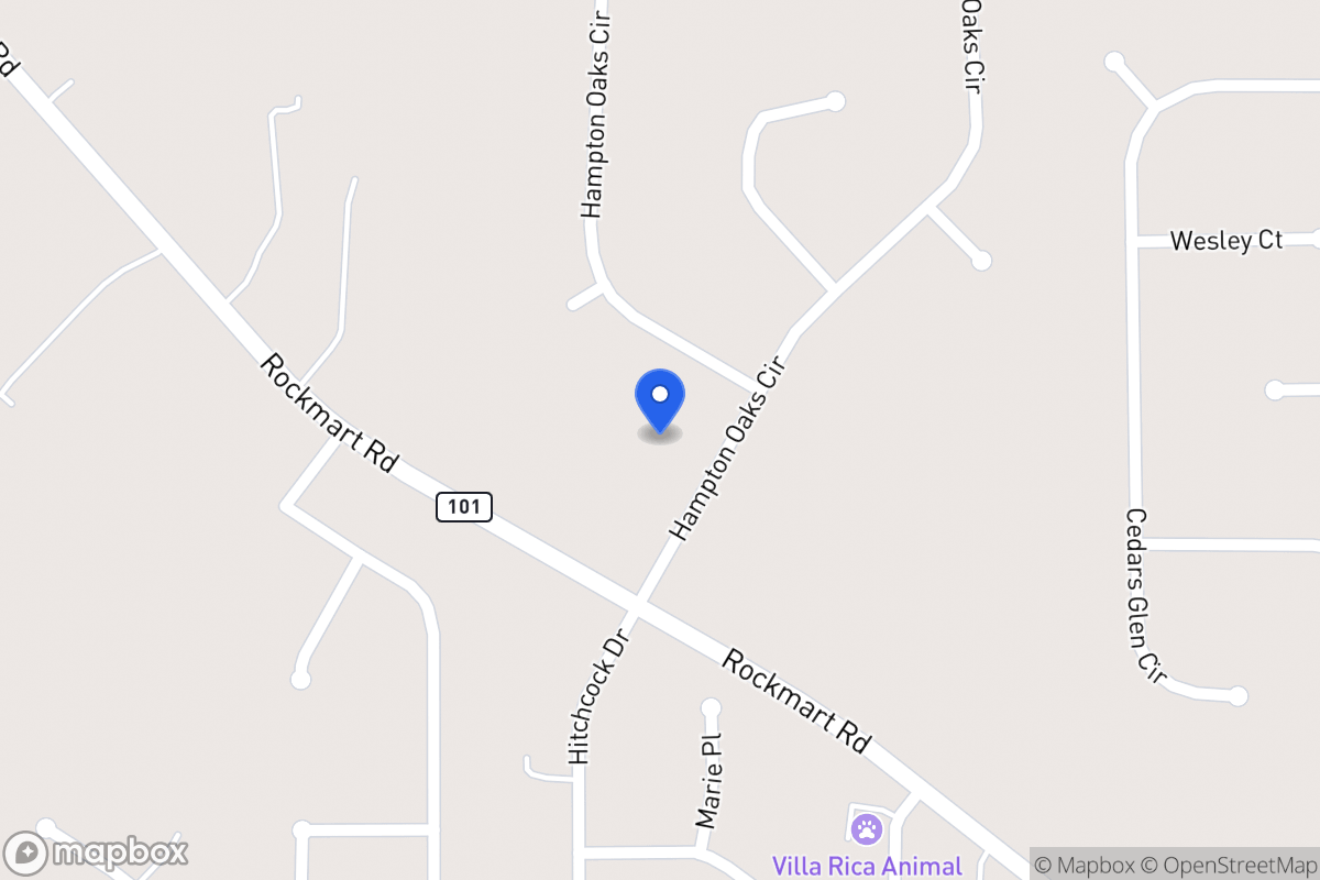 Map of 118 Hampton Oaks Cir